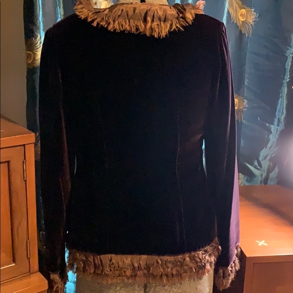 ⭐️Holly in Hanoi 100% Silk/Velvet Jacket⭐️ - Picture 4 of 8